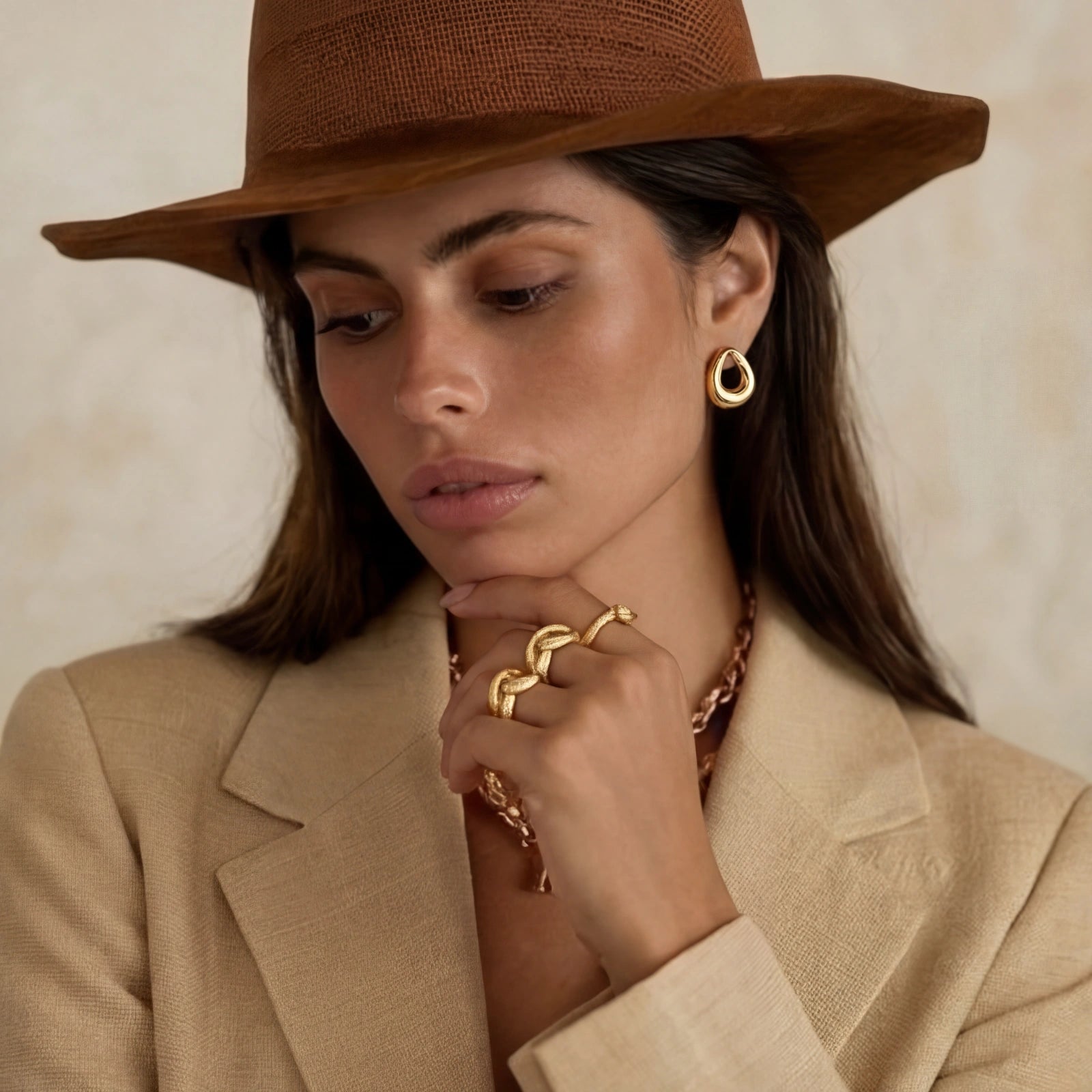 Golden Loop Studs